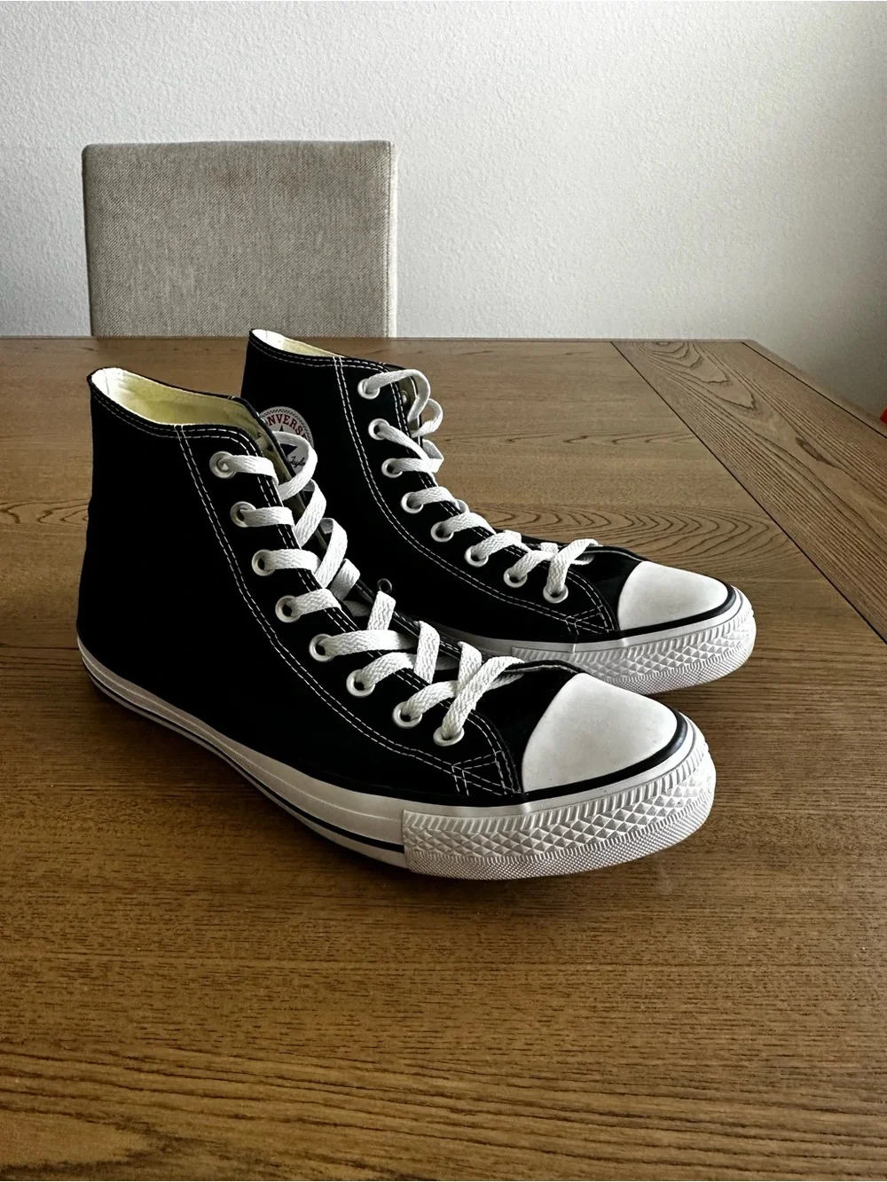 Converse Black and White High Top Sneakers